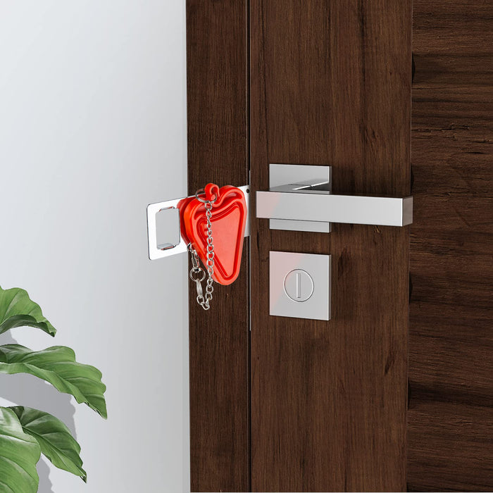 Portable Door Lock Great for Travel Door Chain Bring Better Safety and Privacy