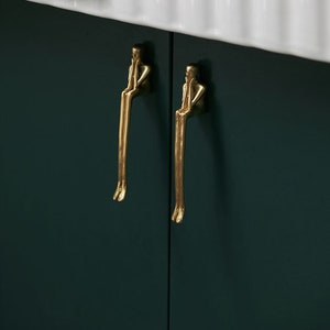 Gold Brass European Thinker Cabinet Pulls And Knobs