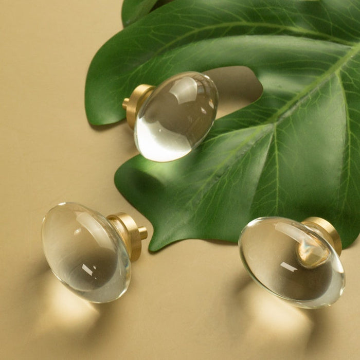 Goldenwarm Acrylic Drawer Knobs Handles Dresser Pulls