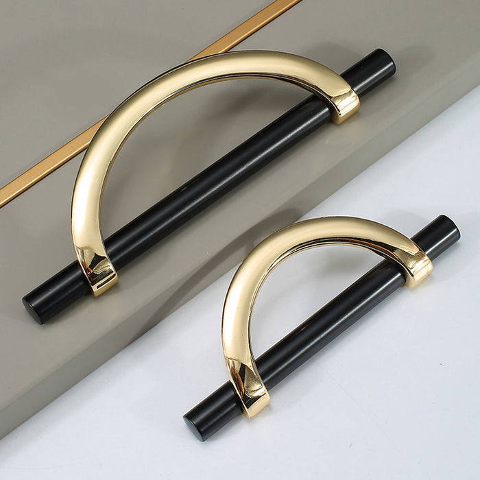 Black & Gold Luxury Modern Minimalist Cabinet Handles
