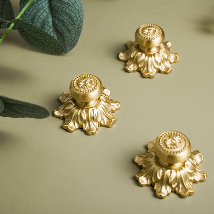 Traditional Brass Knob Solid Brass Cabinet Knobs