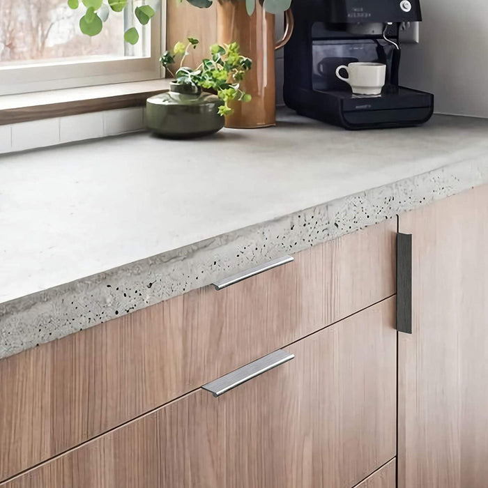 Cabinet Kitchen Drawer Edge Pull Aluminum Alloy