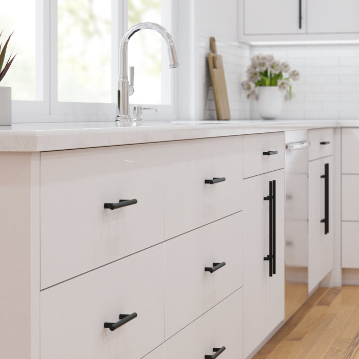 Black Cabinet Pulls Euro Style Black Bar Pull For Kitchen